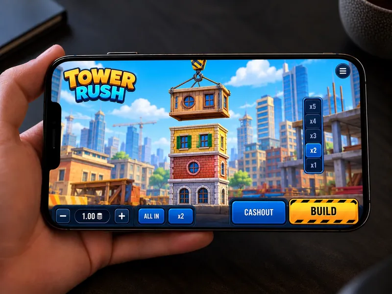 Tower Rush na ekranie smartfona